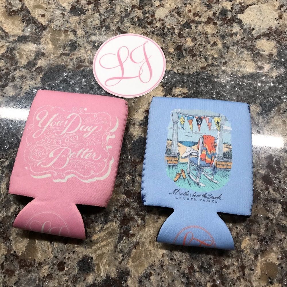 (New) Lauren James koozies and sticker